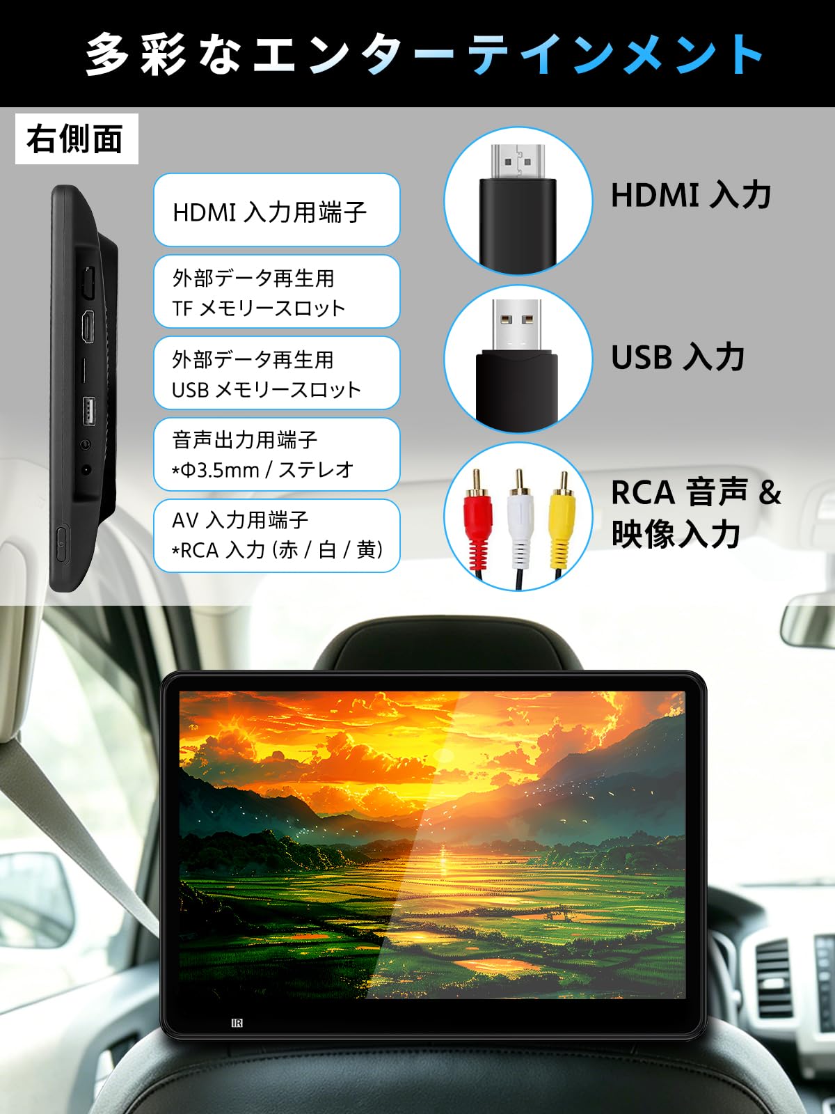 Amazon.co.jp: 【SAKUKA 公式】ヘッドレストモニター Google TV搭載