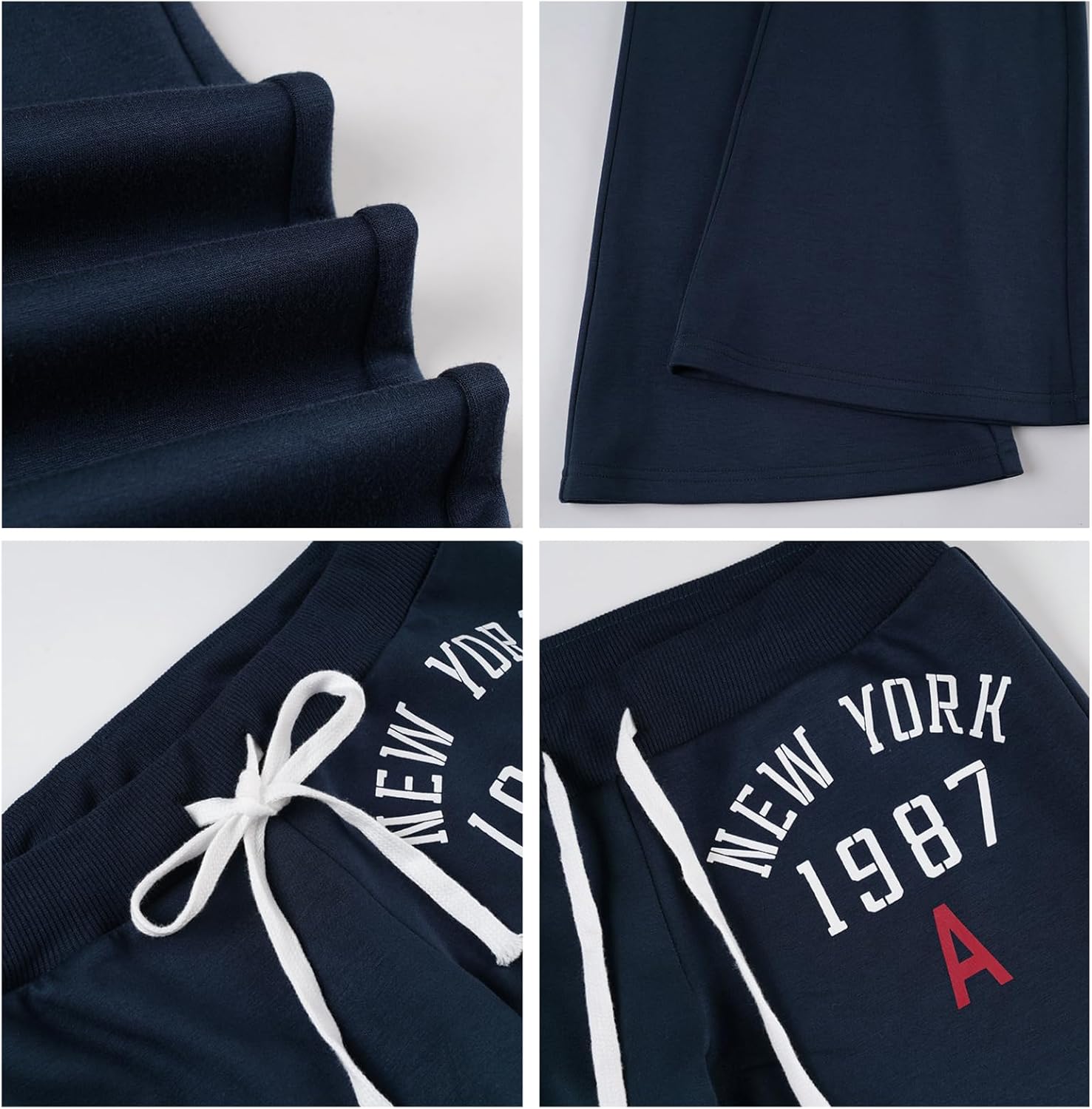 Womens Sweatpants Y2K Comfy Flare Yoga Pants Bootcut Leggings Drawstring Low Rise Wide Leg Pants Lounge Streetwear