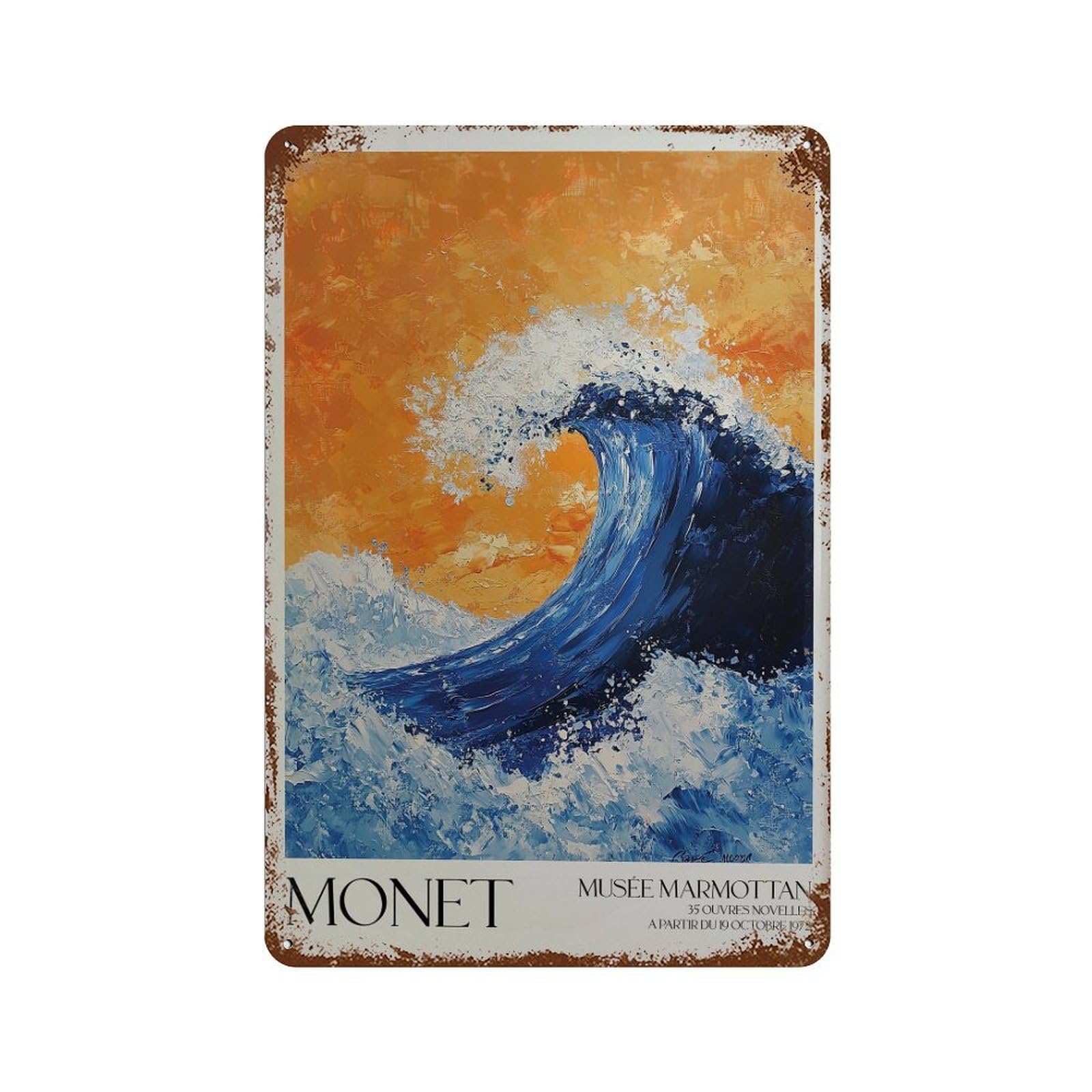 xiaoxiaoshen Monet Exhibition Claude Home Decor. Floral1 Wall Decor Art Metal Tin Poster Modern Home Decor Art Home Bar Shop Decorations Vintage Sign 30x20cm