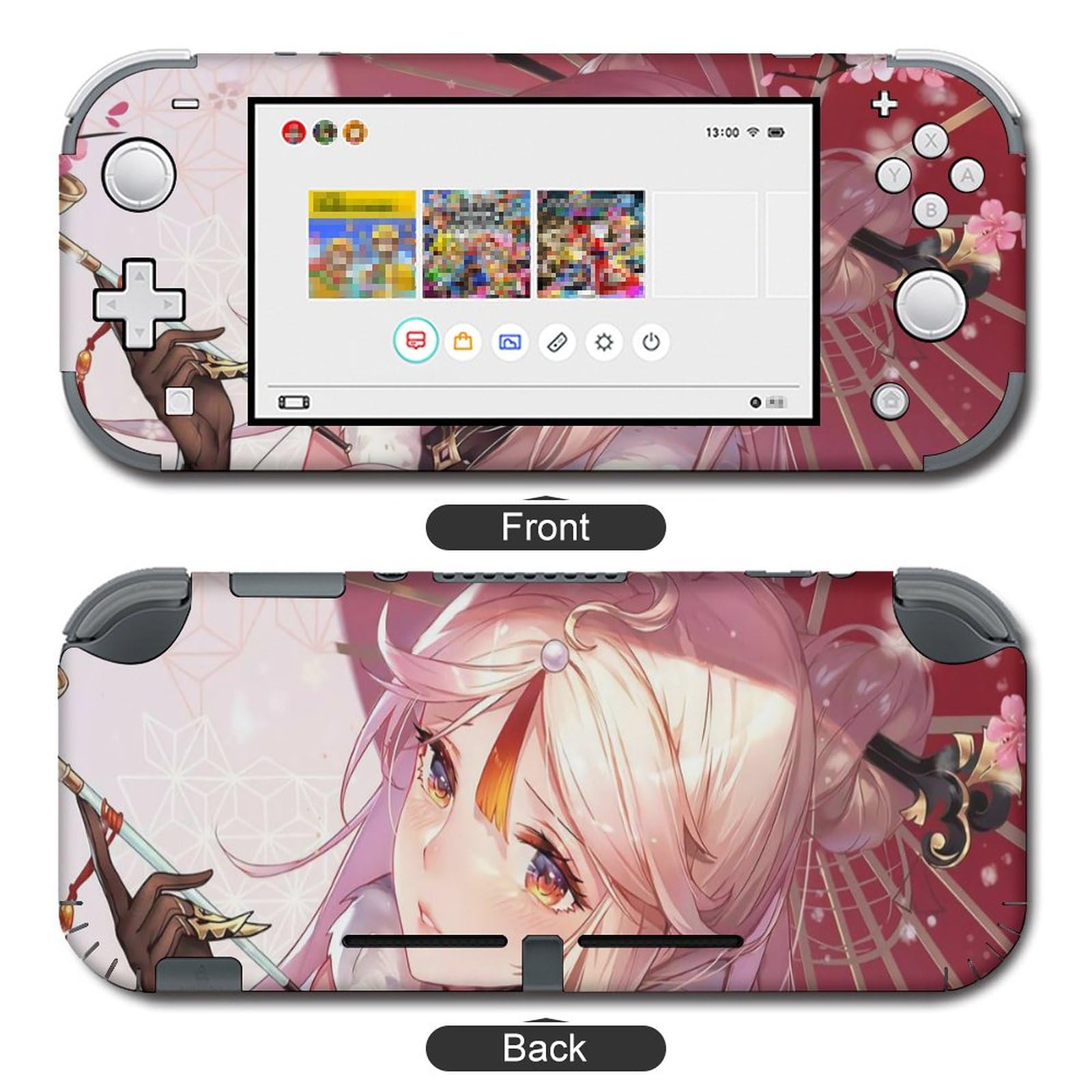 Amazon.co.jp: Switch/Switch Lite スキンシール アニメ 原神-魅惑の