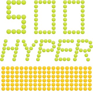 Hyper Balls 500 Rounds Bullets Refill Darts for Nerf Hyper Blaster Series Ammo Pack Bulk