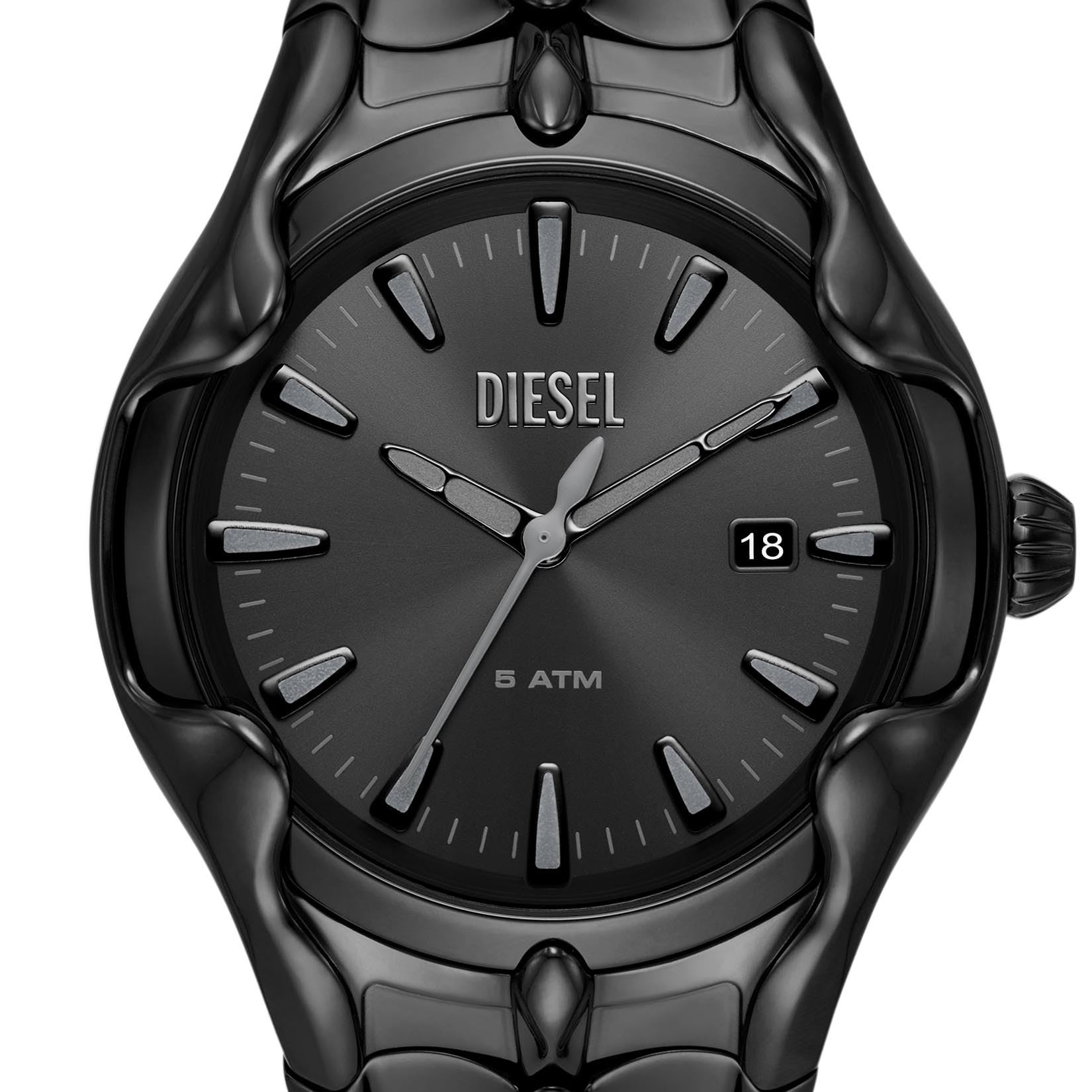 Diesel Orologio Uomo Vert – Quarzo, Acciaio Nero, 44mm, Referenza DZ2187