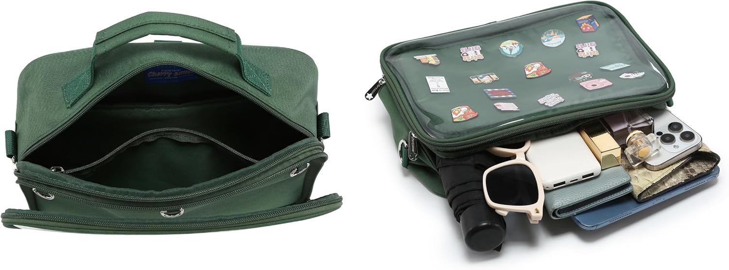 CHERRY SAUCE Dopamine Color Ita Bag Backpack Satchel Oxford Crossbody Messenger Shoulder Bag - Image 8