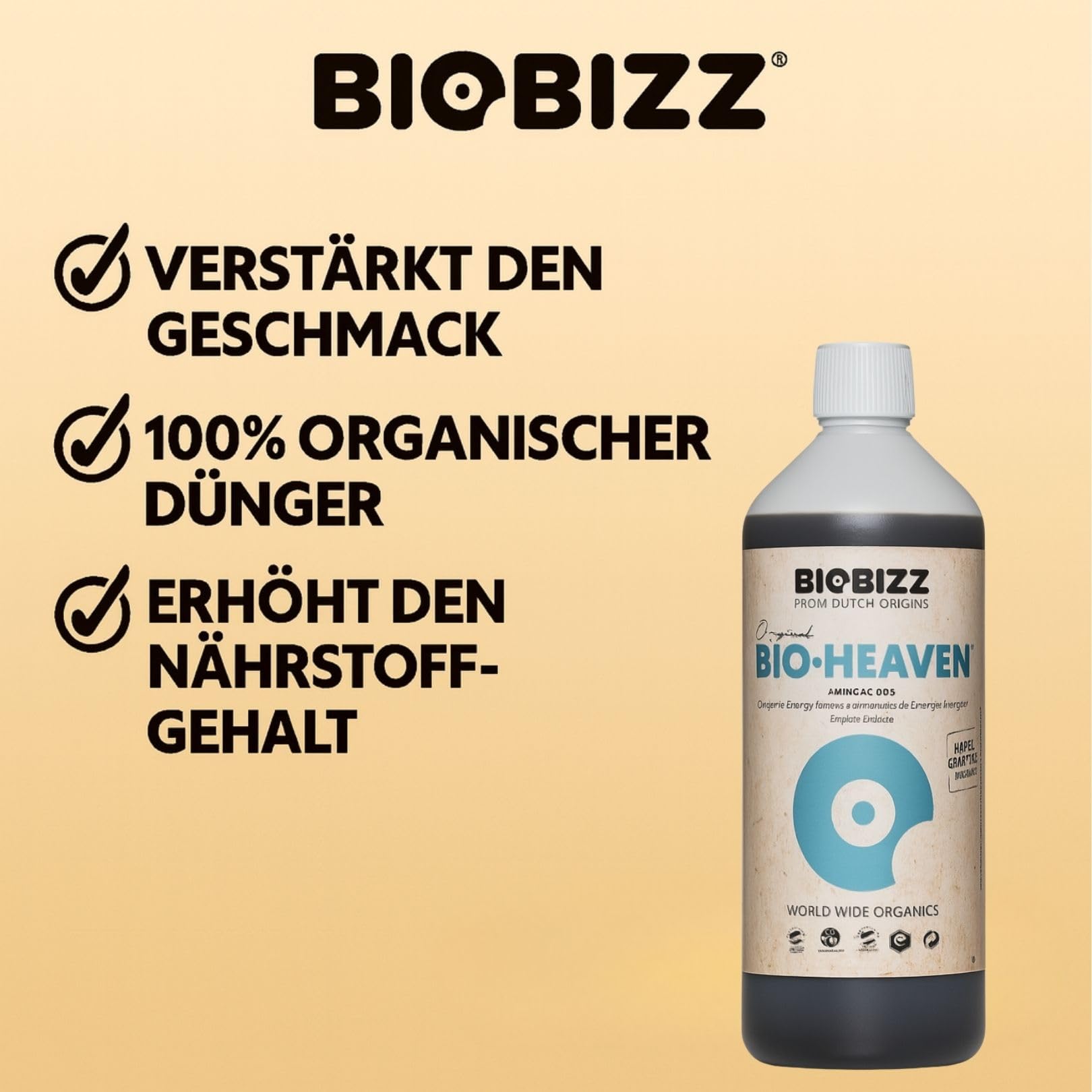Weedness BioBizz Bio Heaven 250 ml + pipeta - naturalny nawóz do