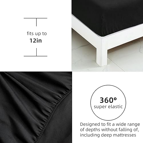 Miniatura 6 de WONGS BEDDING Juego de edredón rojo tamaño Queen, reversible rosa roja de 7 piezas en una bolsa, juegos de ropa de cama de microfibra suave y ligera