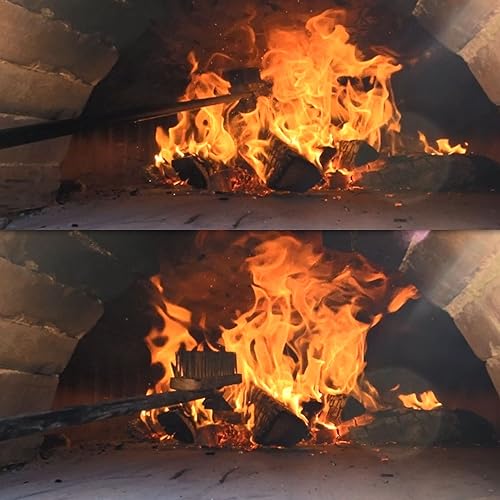 Miniatura 5 de Cepillo para horno de pizza con raspador, cerdas de latón, cepillo de pizza para horno de pizza de 40.5 pulgadas, cepillo de piedra para pizza..