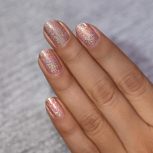 Miniatura 907 de ILNP Madison Ave Esmalte de uñas holográfico metálico rosa antiguo