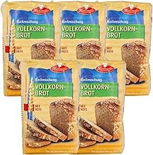 Frießinger Mühle Whole Grain Bread Baking Mix, 5 x 500 g, for the Oven, Wood Oven or Bread Maker.