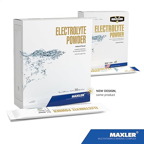 Miniatura 2 de Maxler Polvo de electrolitos  Paquetes de hidratación Mezcla de bebidas con complejo mineral traza  Paquetes de electrolitos Keto en polvo con