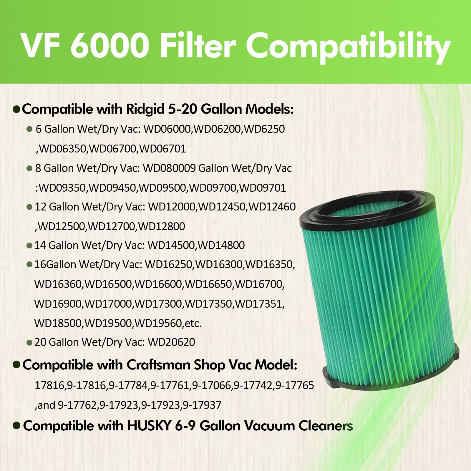 Husky Shop Vac Filter