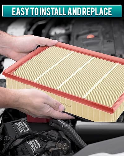 Miniatura 7 de Cartist Paquete de 2 filtros de aire de motor 16546-EZ40A de repuesto para Nissan Titan XD 5.0L V8 2016-2020 filtros de aire automotrices de