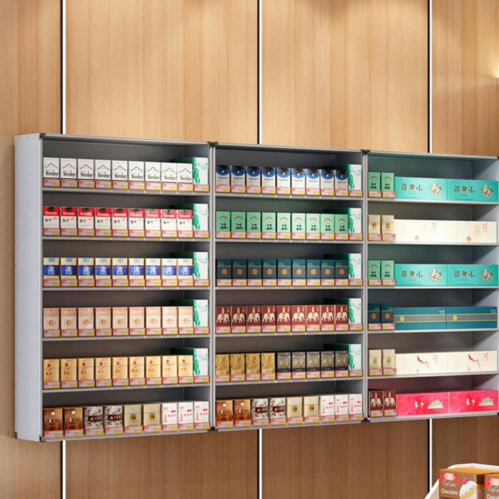 Amazon.com: LGEOELIAS Cigarette Rack for Retail, Multifunctional Aluminum  Alloy Store Display Shelves, Wall Mounted/Countertop Cigarette Showcase  Organizer for Retail Store,Market,Supermarkets, Bars : Everything Else