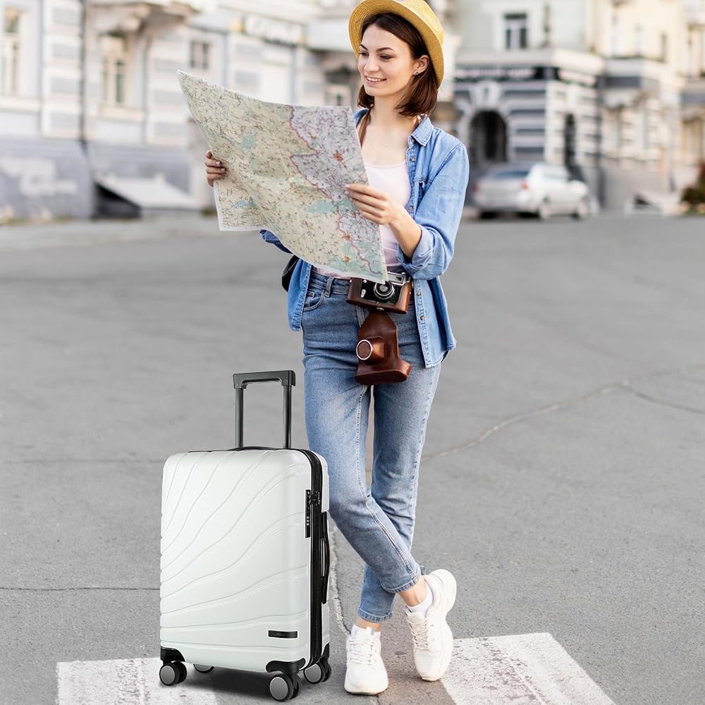 Amazon.com | VANKEAN Carry On Luggage with Spinner Wheels