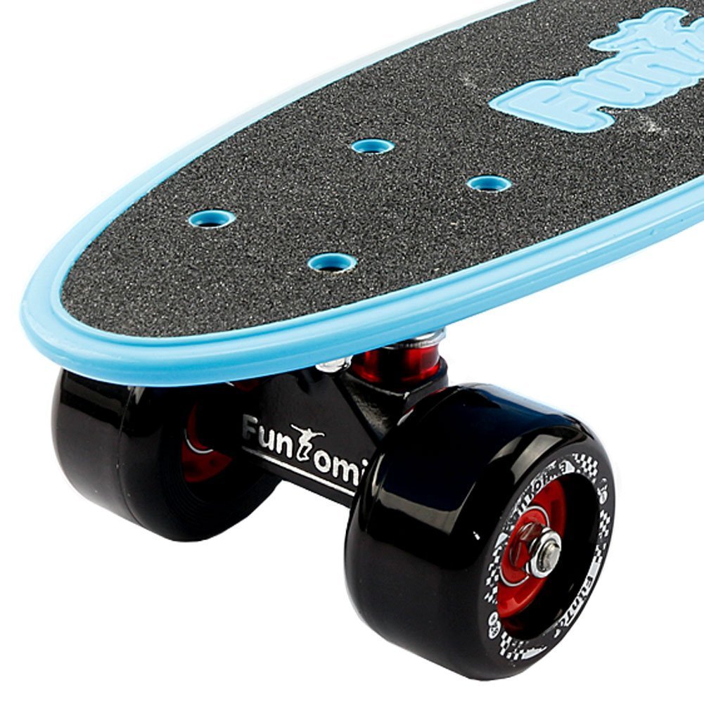 FunTomia Miniboard Cruiser Skateboard mit 70/65mm Big Wheel Rollen inkl. MACH1 Kugellager