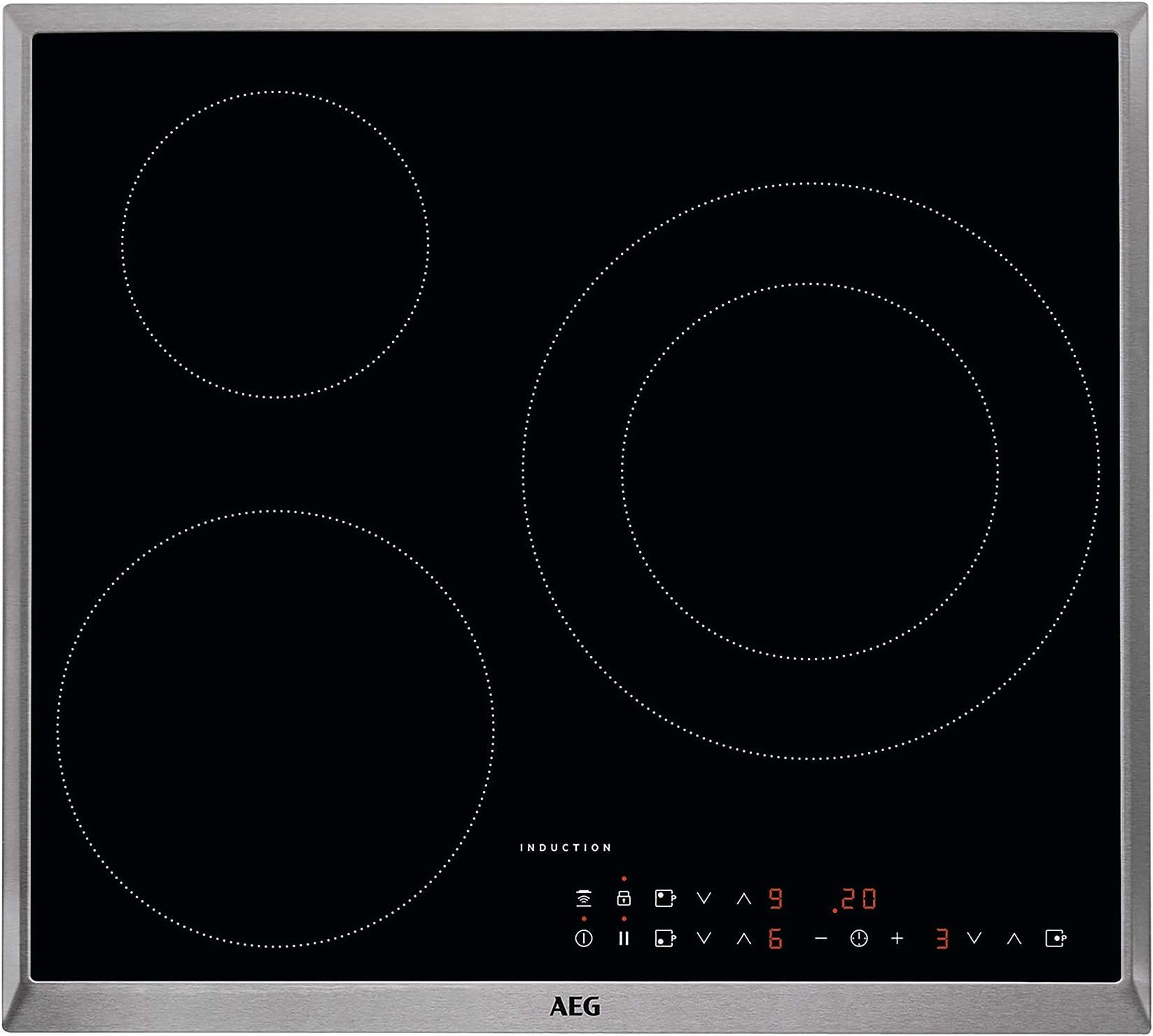 AEG IKB63301XB Built-in Induction Hob 2500 W 14.5 cm Black