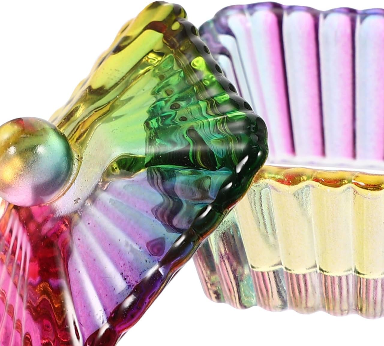 FOMIYES Nail Dappen Dish with Lid - Crystal Clear Acrylic Manicure Bowl for Nail Monomer Liquid Professional Art Tool for Salon and Home Use