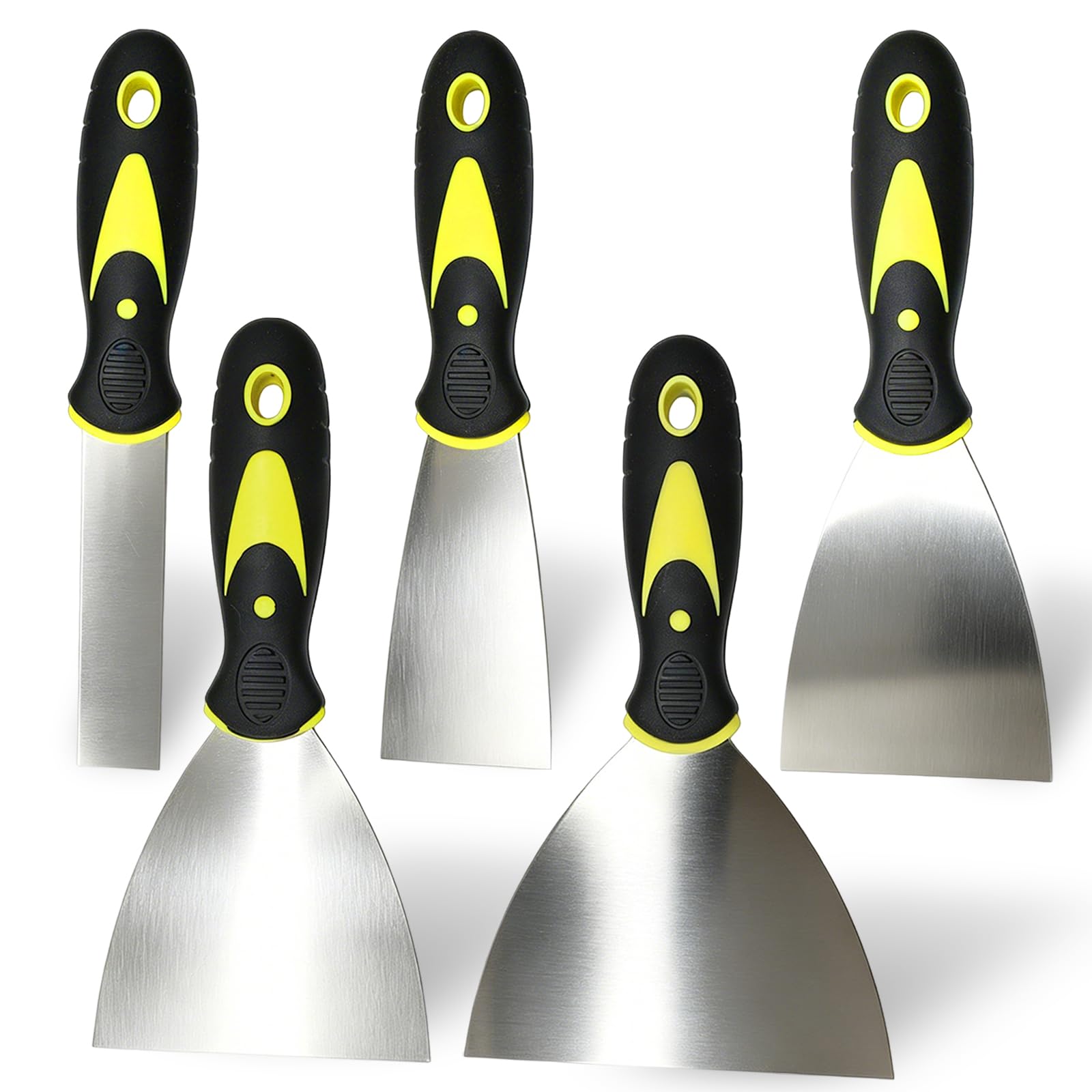 5 Pcs Wallpaper Scraper Tool, 1/2/3/4/5 Inch Paint Scraper Tool
