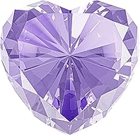 Vista 11 de Peso de papel de diamantes de cristal transparente con caja de regalo, 80 mm de forma de corazón, peso de papel de cristal de diamante real