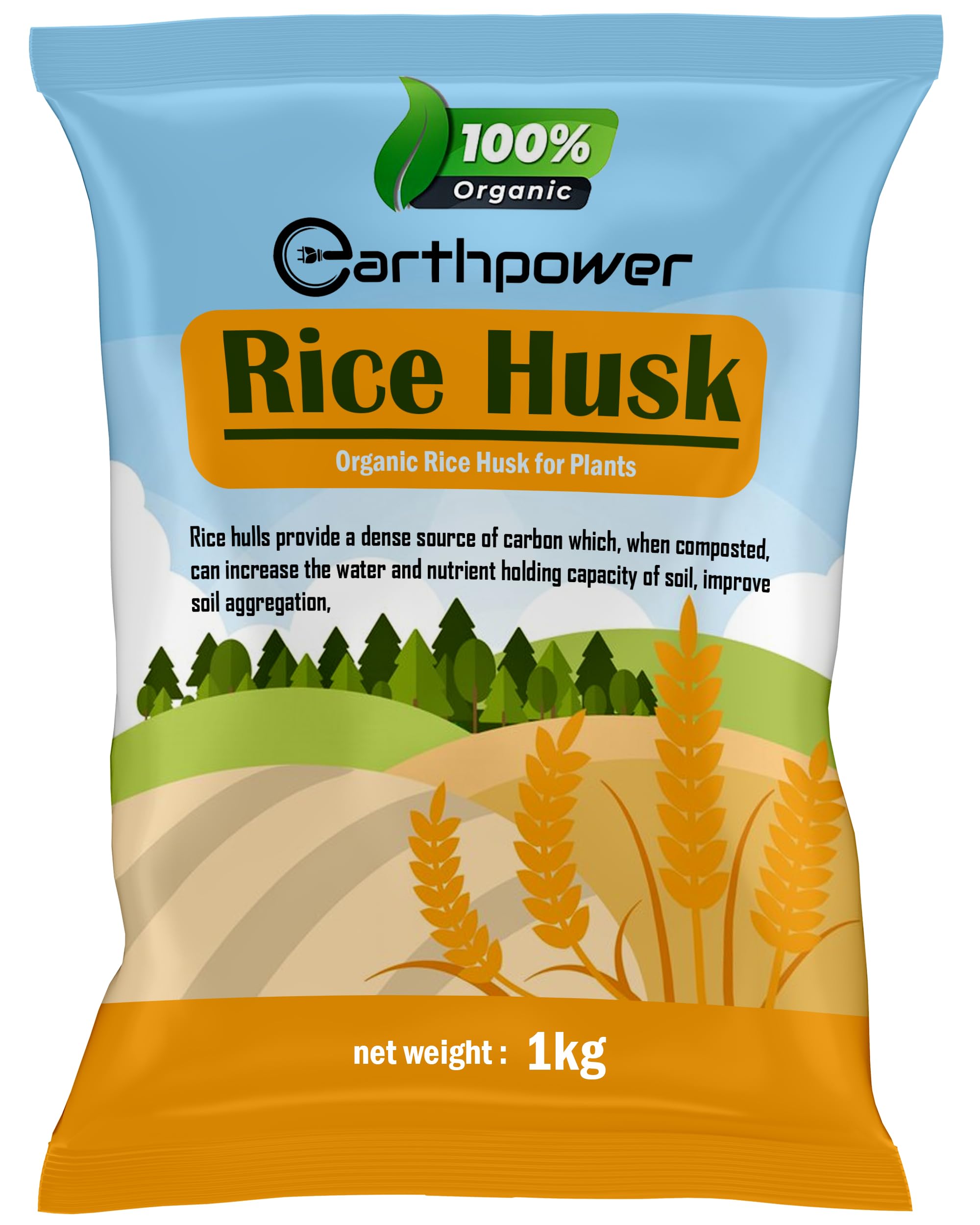 EarthPower Organic Rice Husk for Plants Best Horticuture Grade Rice Husk for Ideal Soilmix Potting Mix for All Kind of Plants Bonsai Succulents and Seeds Germination 1kg (B0CYTFDTYN) Amazon Price History, Amazon Price Tracker