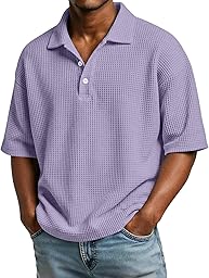 Polo Homme Manches Courtes Mode Sport Grande Fit Slim Polo Sport Homme Travail Rugby Marque Col