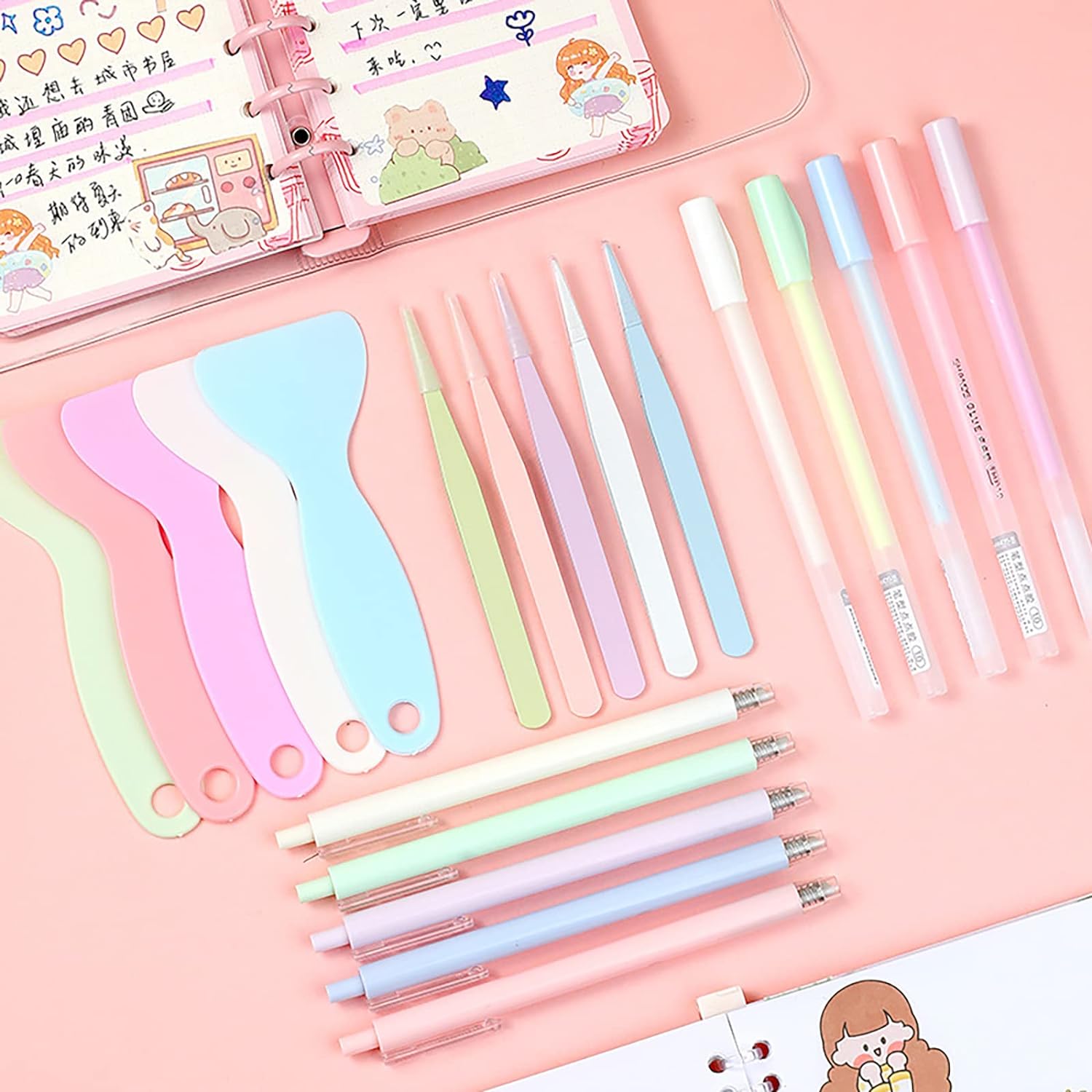 Doraking Scrapbooking Tools with Glue Tweezer Shovel Cutter Pen for Crafting, Scrapbooking, Card Making, Paper Crafts