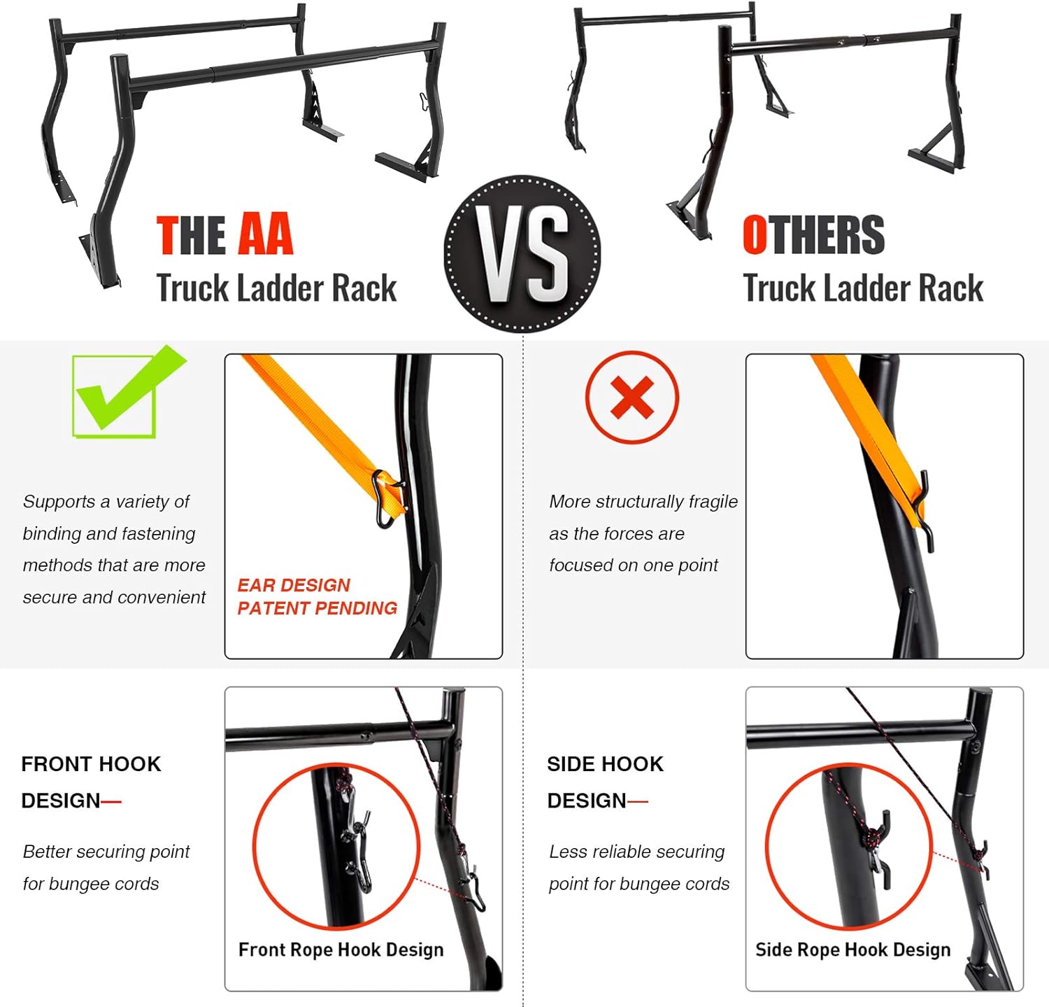 TOP оƒƒERS AA-Racks Model X33 Low-Profile Pickup Truck Ladder Racks with (8) Non-Drilling C-Clamps Steel Utiity Two-bar Set - Matte Black Bеѕt Rеvіеw AA-Racks Model X33 Low-Profile Pickup Truck Ladder Racks with (8) Non-Drilling C-Clamps Steel Utiity Two-bar Set - Matte Black