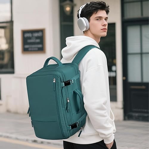 Miniatura 10 de Beraliy Mochila de viaje aprobada por aerolíneas para hombres y mujeres, bolsa de artículos personales para senderismo universitario y negocios,