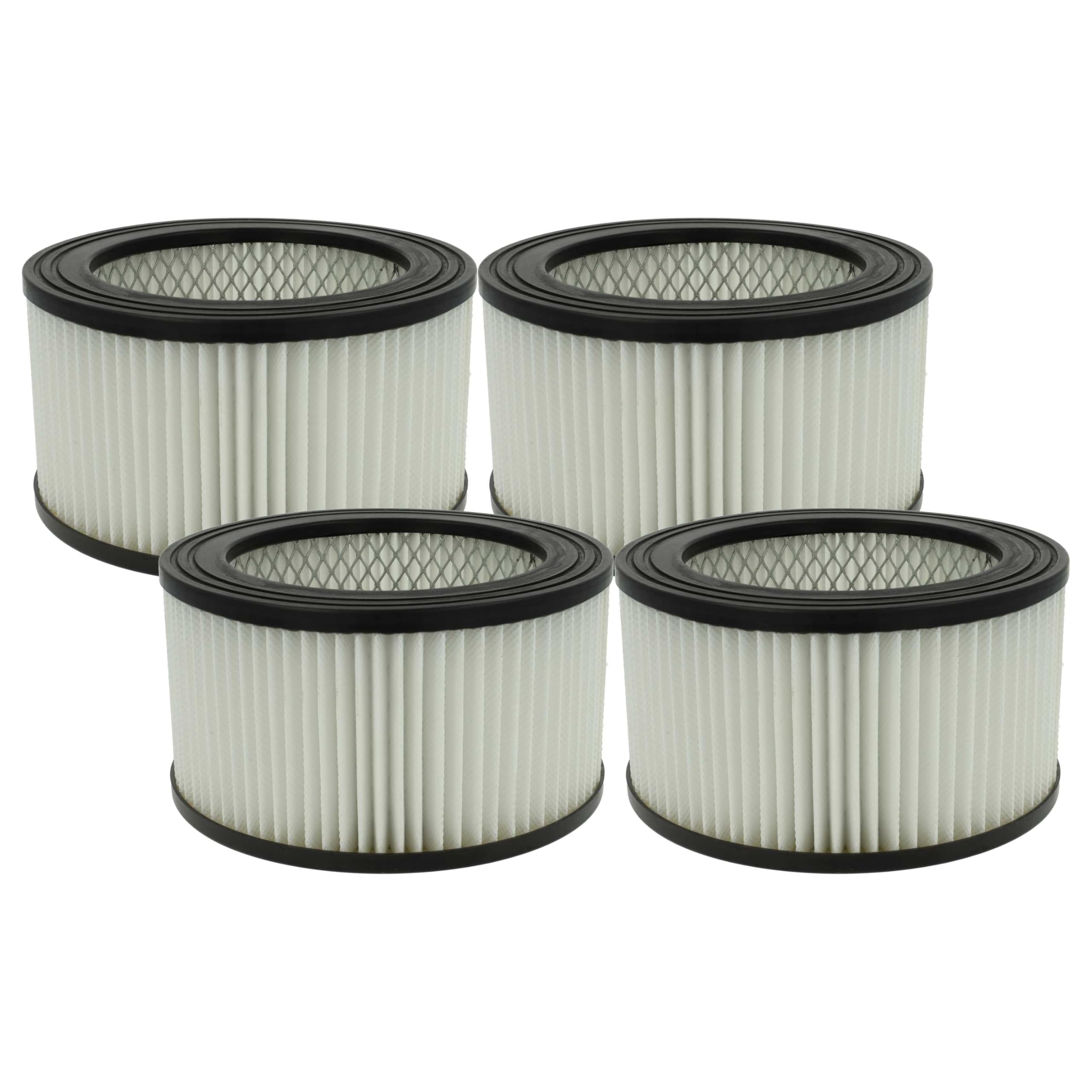 vhbw 4x filtro compatibile con Dicogar 1200W aspiracenere - filtro HEPA nero/bianco