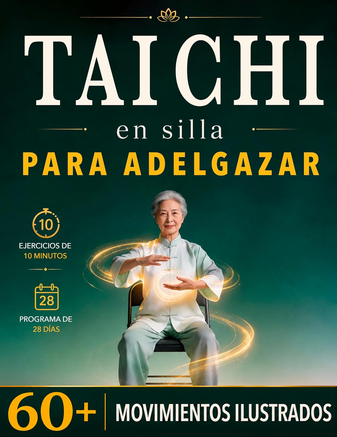 TAI CHI EN SILLA PARA ADELGAZAR: La Práctica Diaria para Sentirte más Ligero, Flexible y Activo con Rutinas de 10 Minutos y Ejercicios ... 28 días. + BONUS y E-BOOK (Spanish Edition)