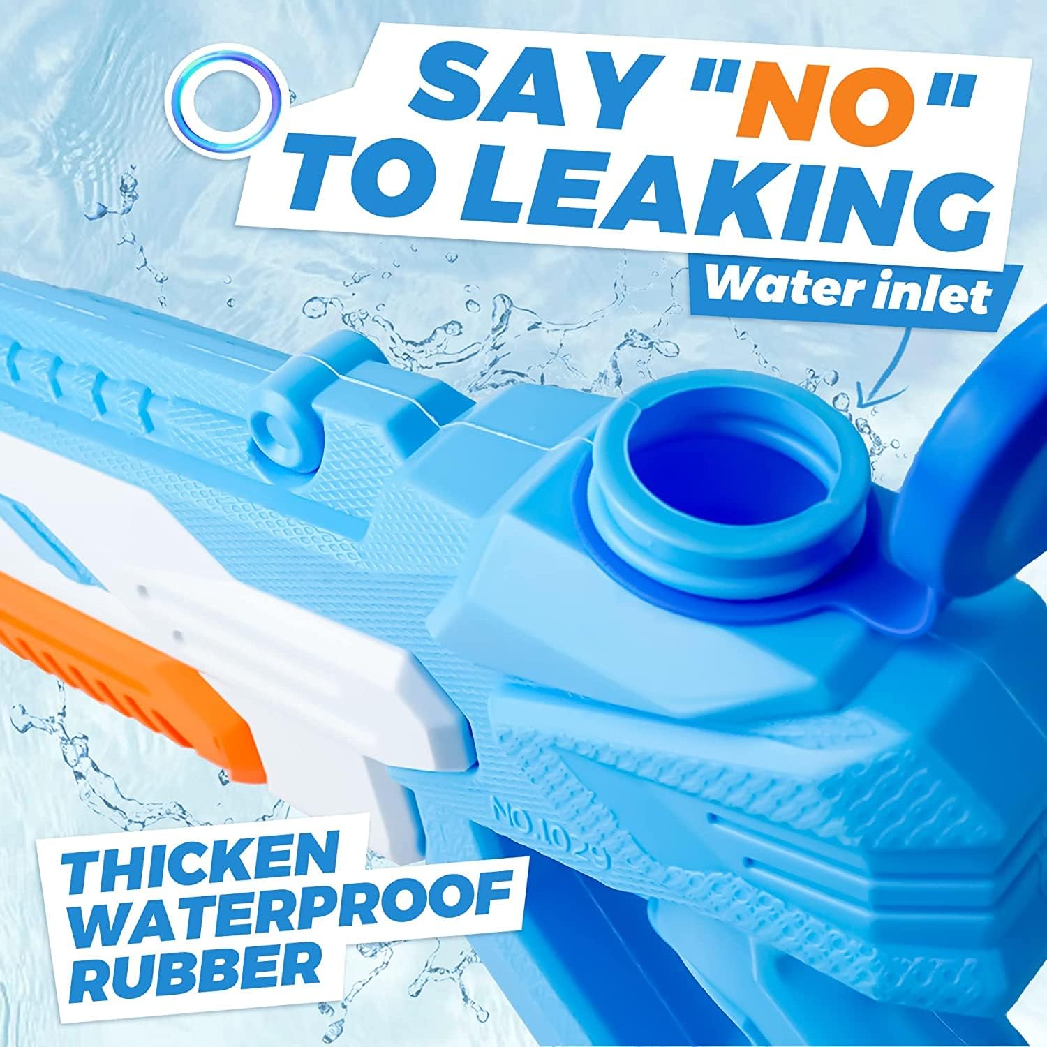 2 Pack Water Gun Set for Kids and Adults, Super Water Gun 600ml Large Capacity, 35 FT Long Range, Pool Beach Powerful Water Toys