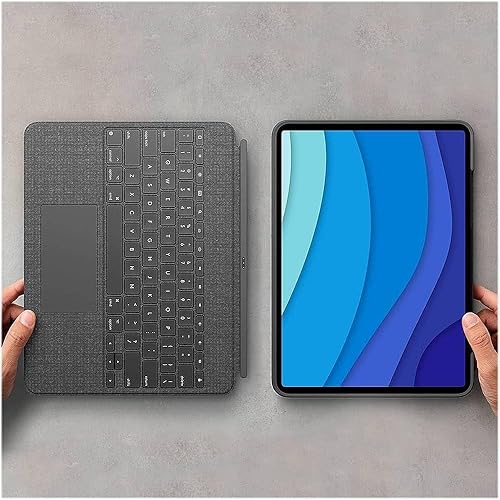 Miniatura 8 de Logitech Combo Touch iPad Pro 12.9 pulgadas (5, 6 generación - 2021, 2022) - Teclado retroiluminado desmontable con soporte, trackpad de clic en