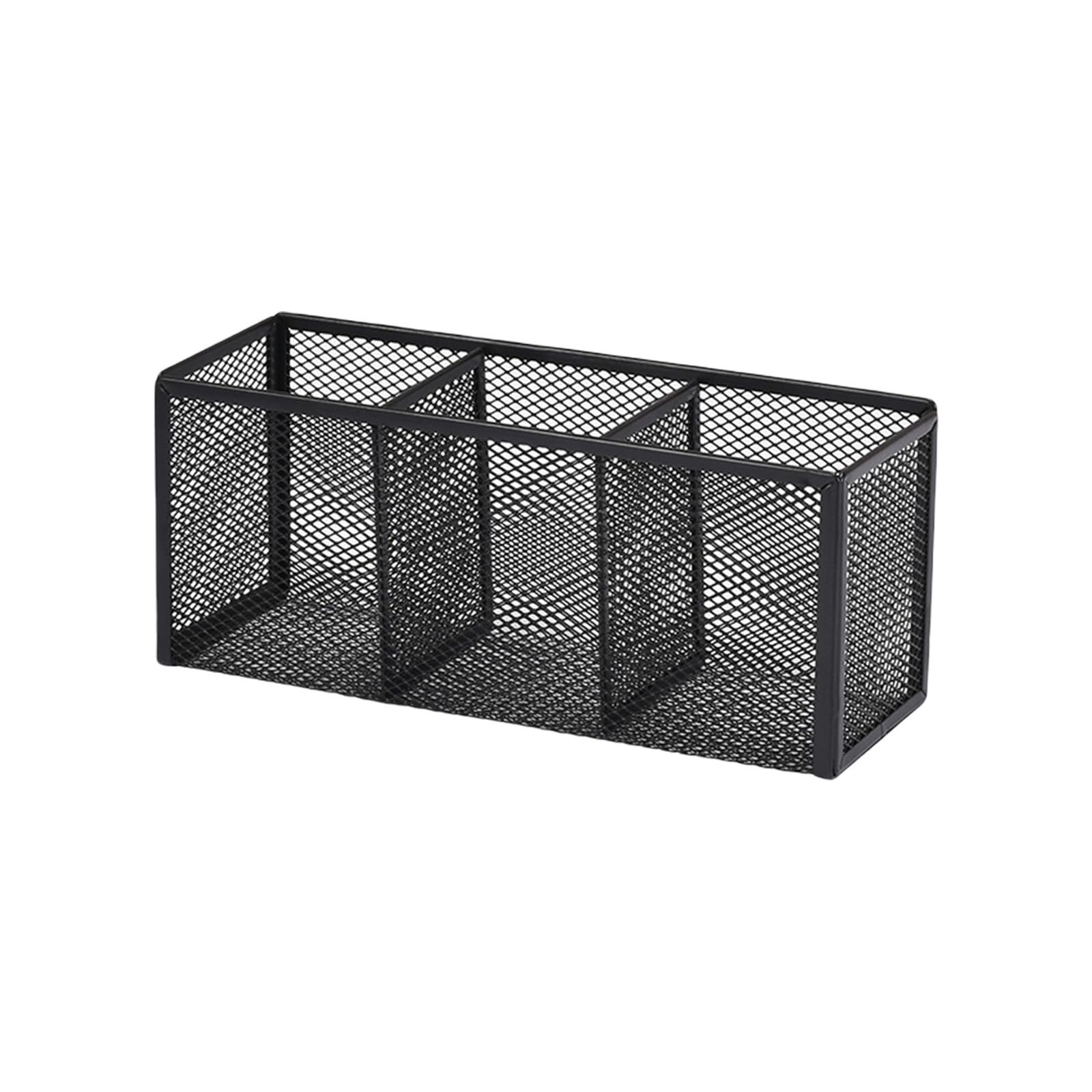 Obotsnoi Pencil Holders 3 or 4 Compartments Pen Large Capacity Storage Box Multifunctional Supplies Large Capacity