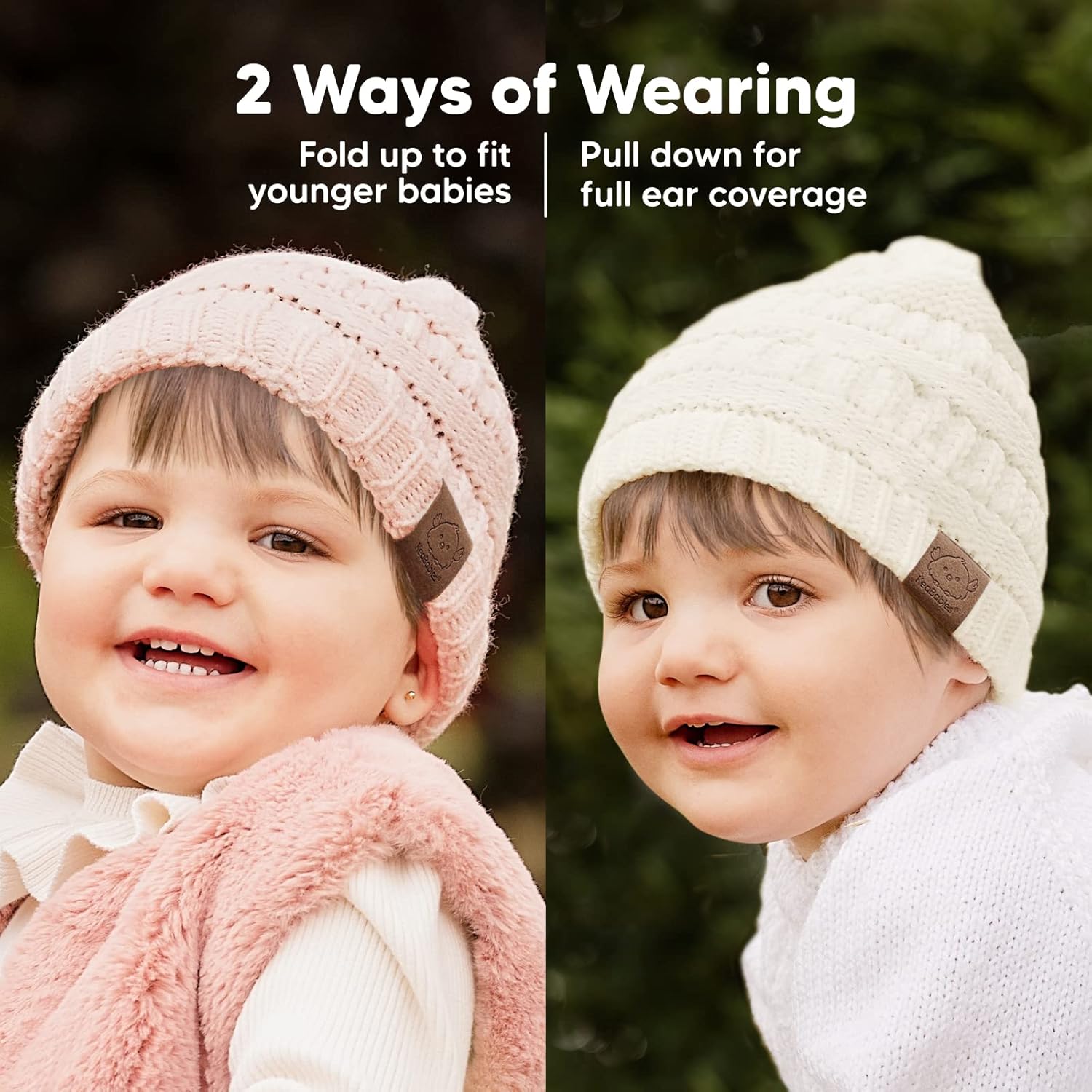 3-Pack Baby Beanies, Baby Hats - Newborn Hats, Baby Boy Hats, Baby Girl Hats for Winter (Sweet Pea) : Everything Else