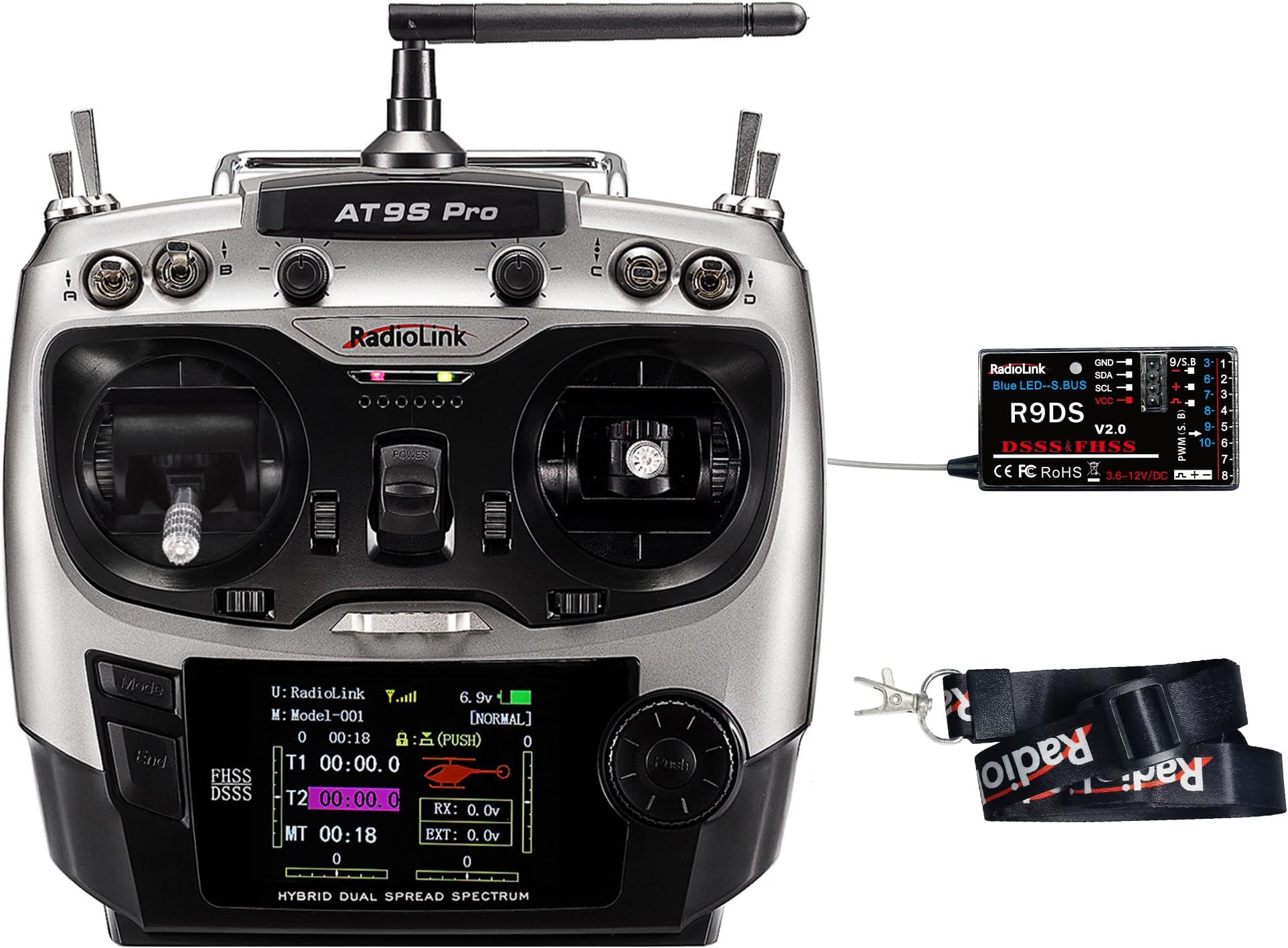 Flysky I6S - Accessoire Pour Manette - Changement De Mode 1 Ou 2, Throttle Auto-centré - Noir