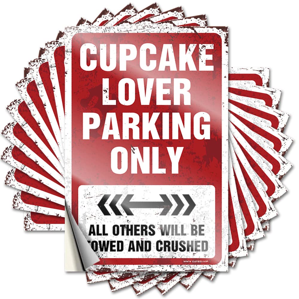 Bumper Modern | Spicy Soft Area Cupcake Lover Parking Only for Car(6X9CM)