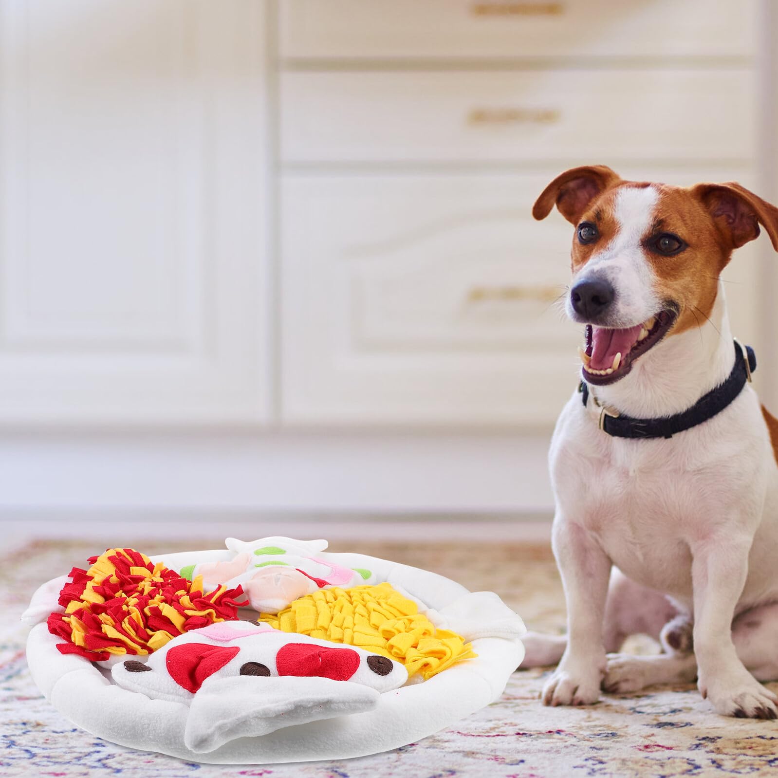 UPKOCH Tapis de Fouille pour Chien Tapis à Renifler en Polaire Réduisant Le Stress et Favorisant L'Alimentation Lente