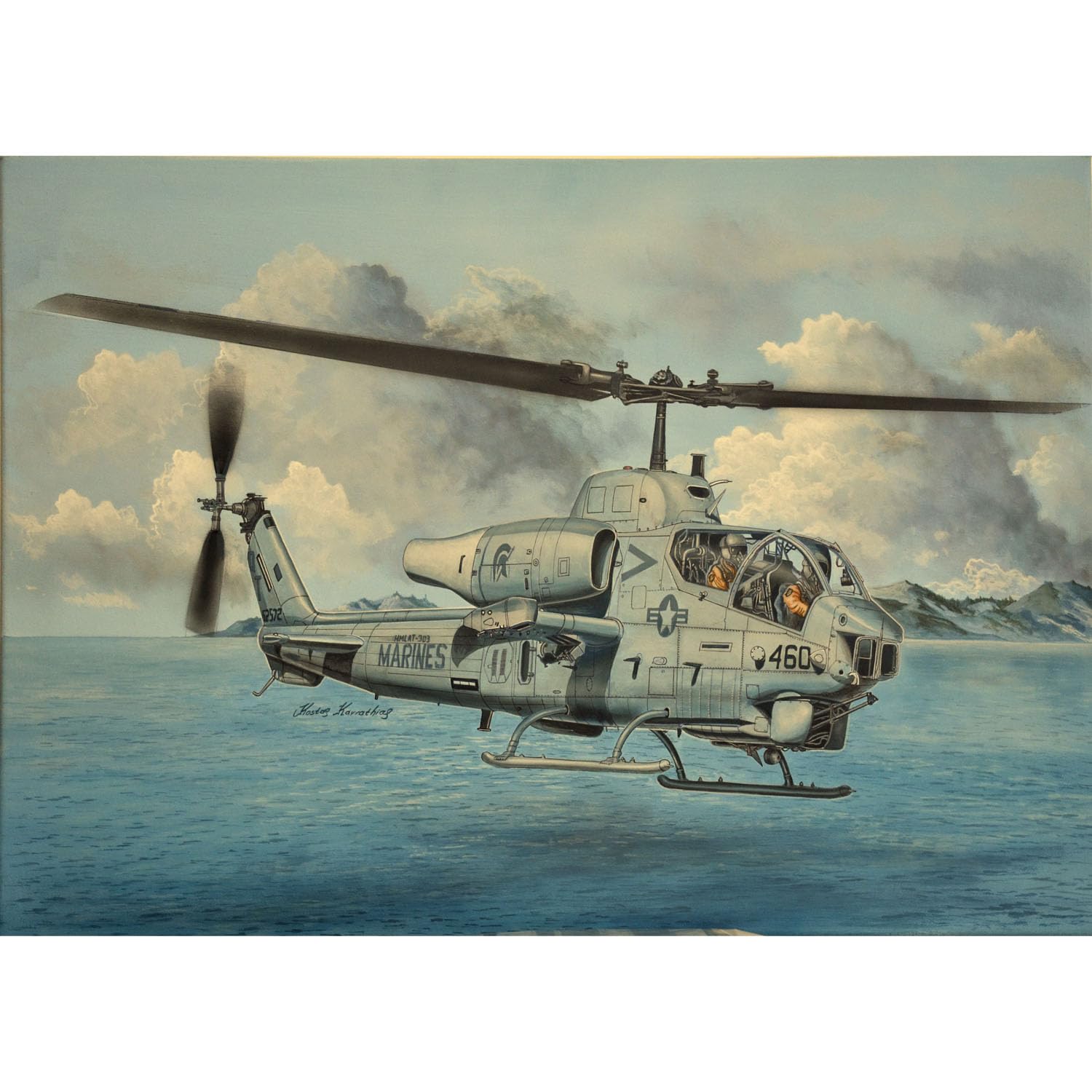 1/35 AH-1W Super Cobra Aircraft Model Kit 05117 Trumpeter Plastica Elicottero Statico 380+ Parti Non Assemblato FAI DA TE Collezione Regali