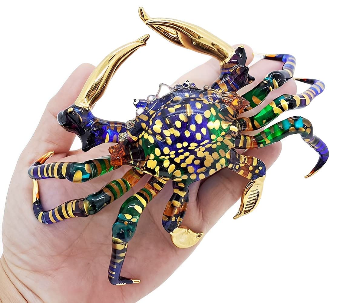 Amazon.co.jp: WitnyStore 15.2 cm ブルー レインボー カニ アーティ