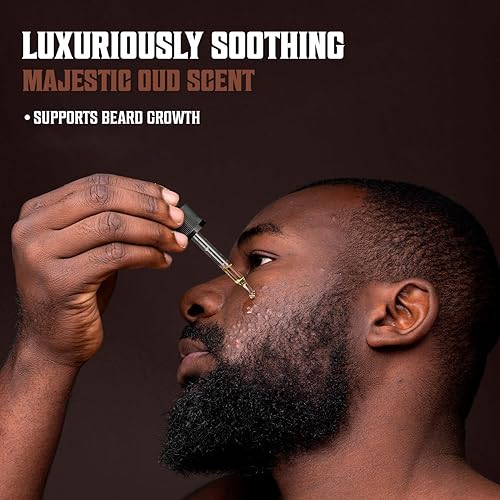 Vista 51 de Viking Revolution Aceite de cedro y pino para barba para hombres, suavizante natural de argán y jojoba, acondicionador para fortalecer e hidratar