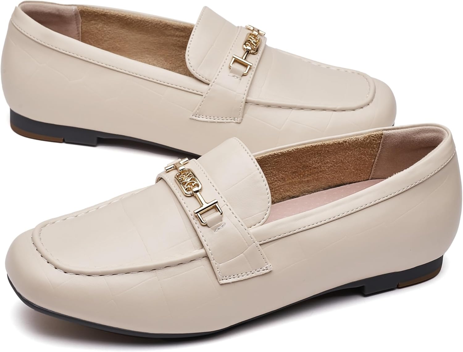 DeYashopin Women's Loafer Shoes Leisure Slip On Work Shoes Comfort Walking Flats - Image 5