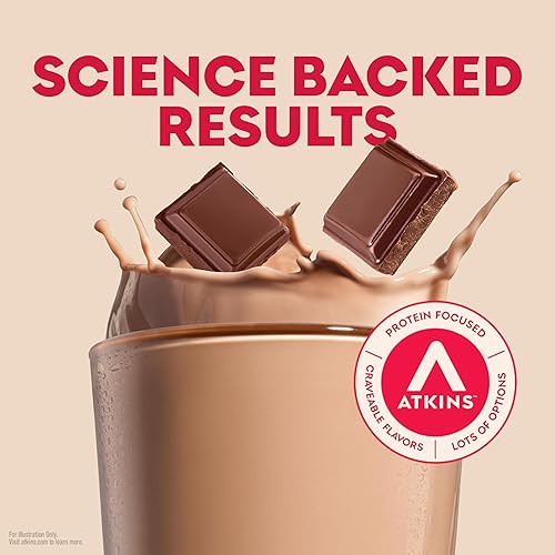Miniatura 4 de Atkins Batido de proteína listo para beber, deliciosa leche con chocolate, sin gluten., 609309, 12