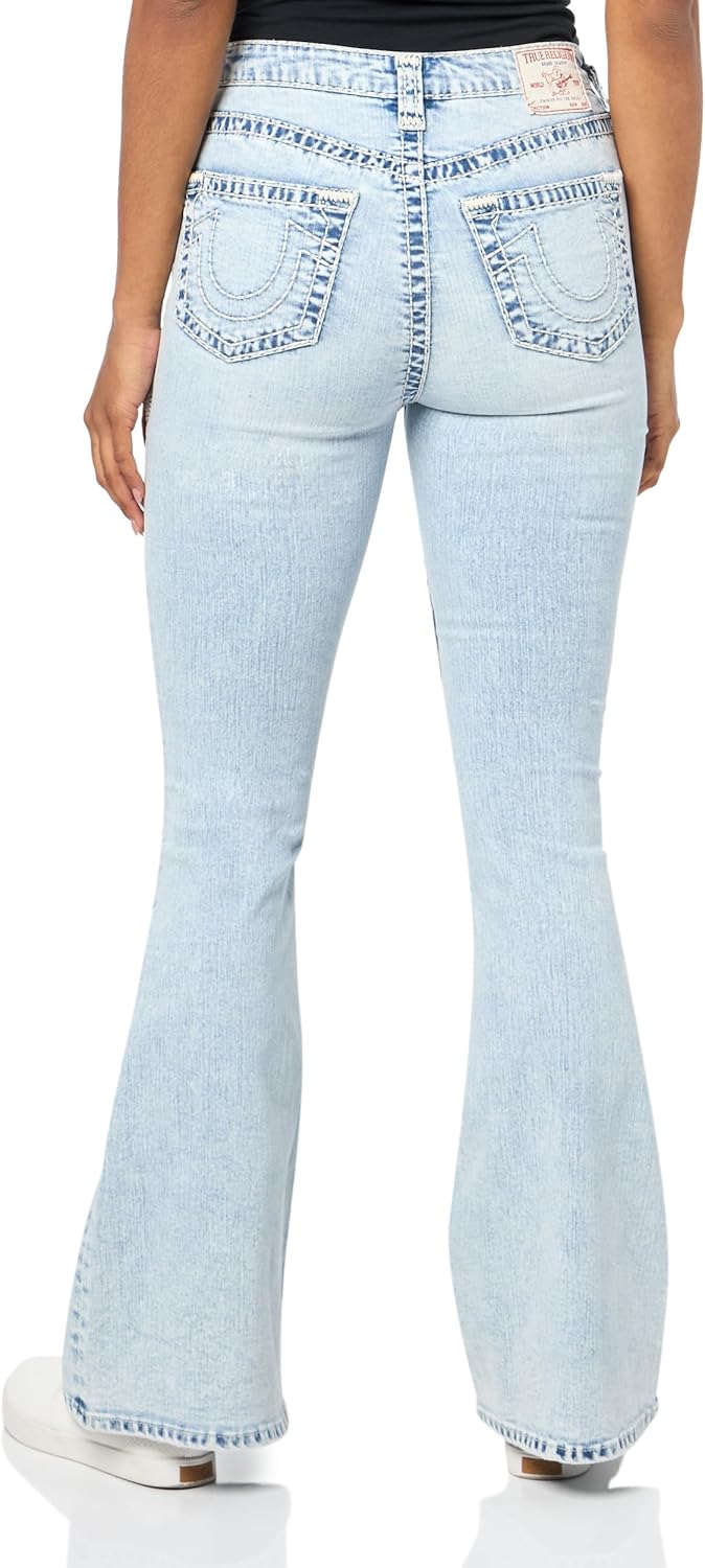 True Religion Womens Charlie Highrise Vintage Flare Jean - Image 3