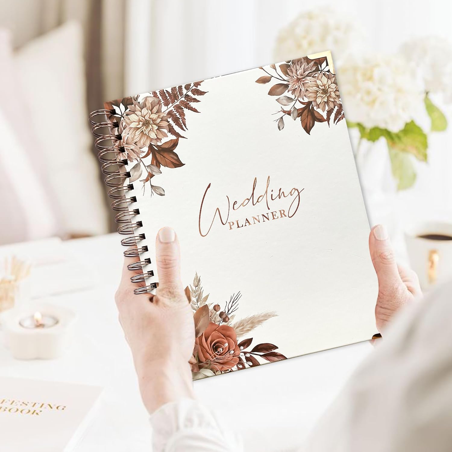 Wedding Planner Book and Organizer, Wedding Planner for Bride Gifts, Bridal Planning Binder, Engagement Gifts for Couples
