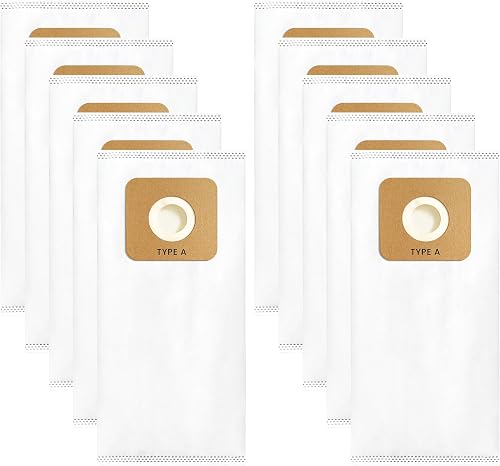 10 Pack Type A HEPA Vacuum Bags for Riccar Most Vibrance…