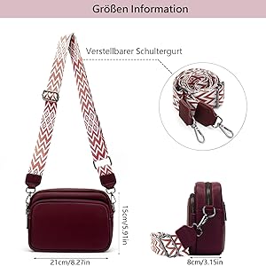 Bolsos Cruzados Bolso Bandolera De Piel Auténtica Con Correa Ancha Para Mujer, Bolso De Hombro Para El Trabajo (negro) Tmvgtek Para Estrenar | En Línea
