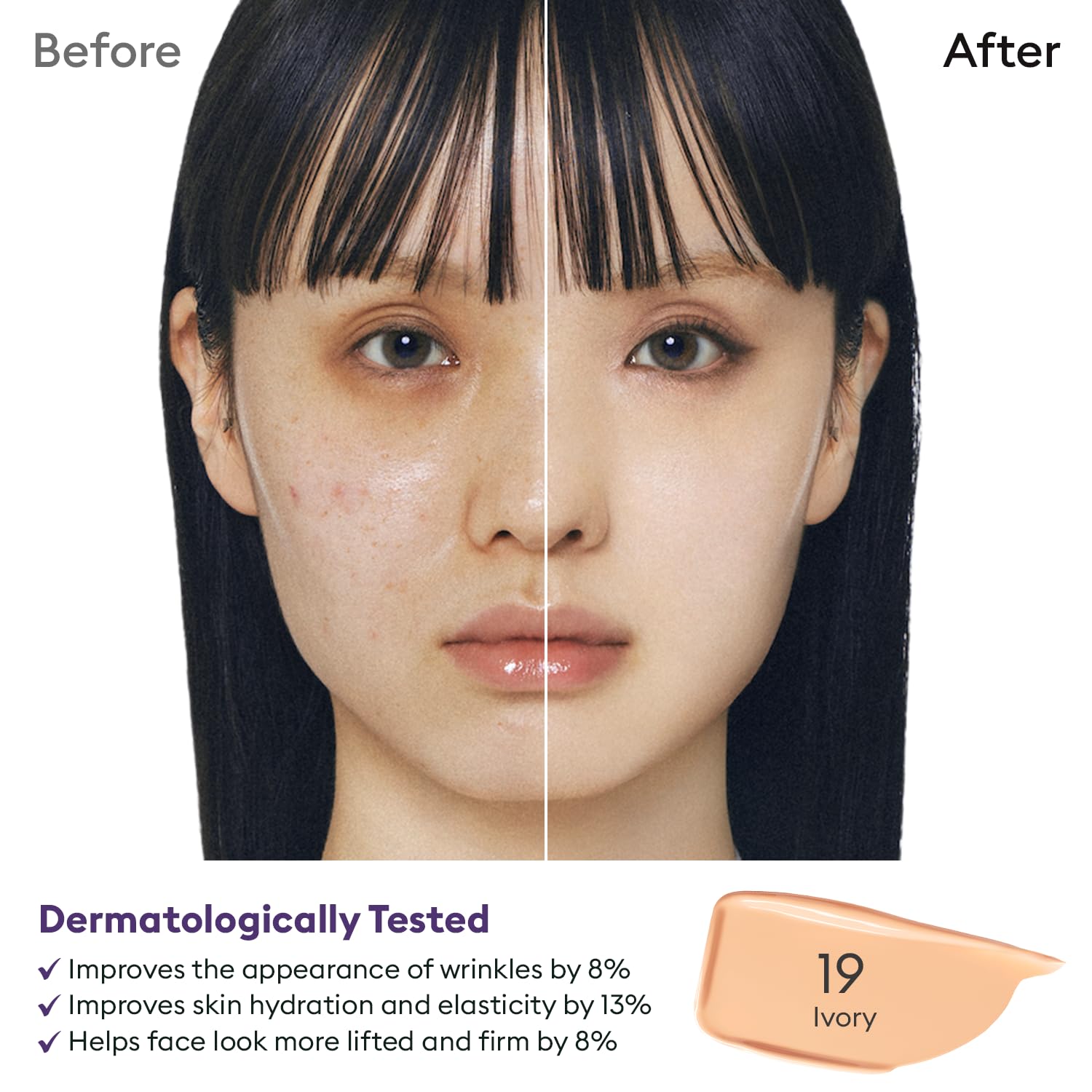 MISSHA M PERFECT COVER SERUM BB CREAM No.19 Ivory - Fair/Light with Warm Undertone, Skin Tint, Tinted Moisturizer, Skin Care Foundation Makeup, Korean Makeup, 1.18 Fl oz