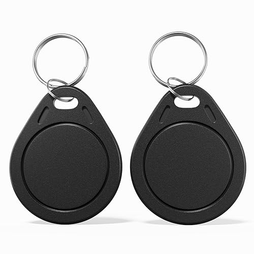 10-Black M-I-F-A-R-E Classic 1K Keychain RFID IC S50 Key Fob