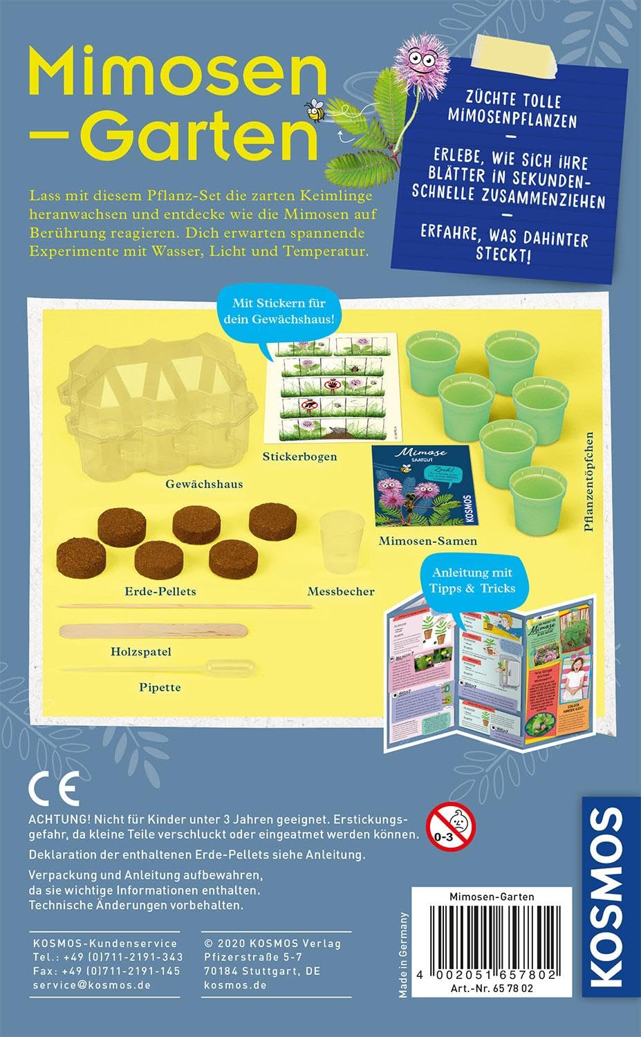 Mimosen-Garten: Experimentierkasten