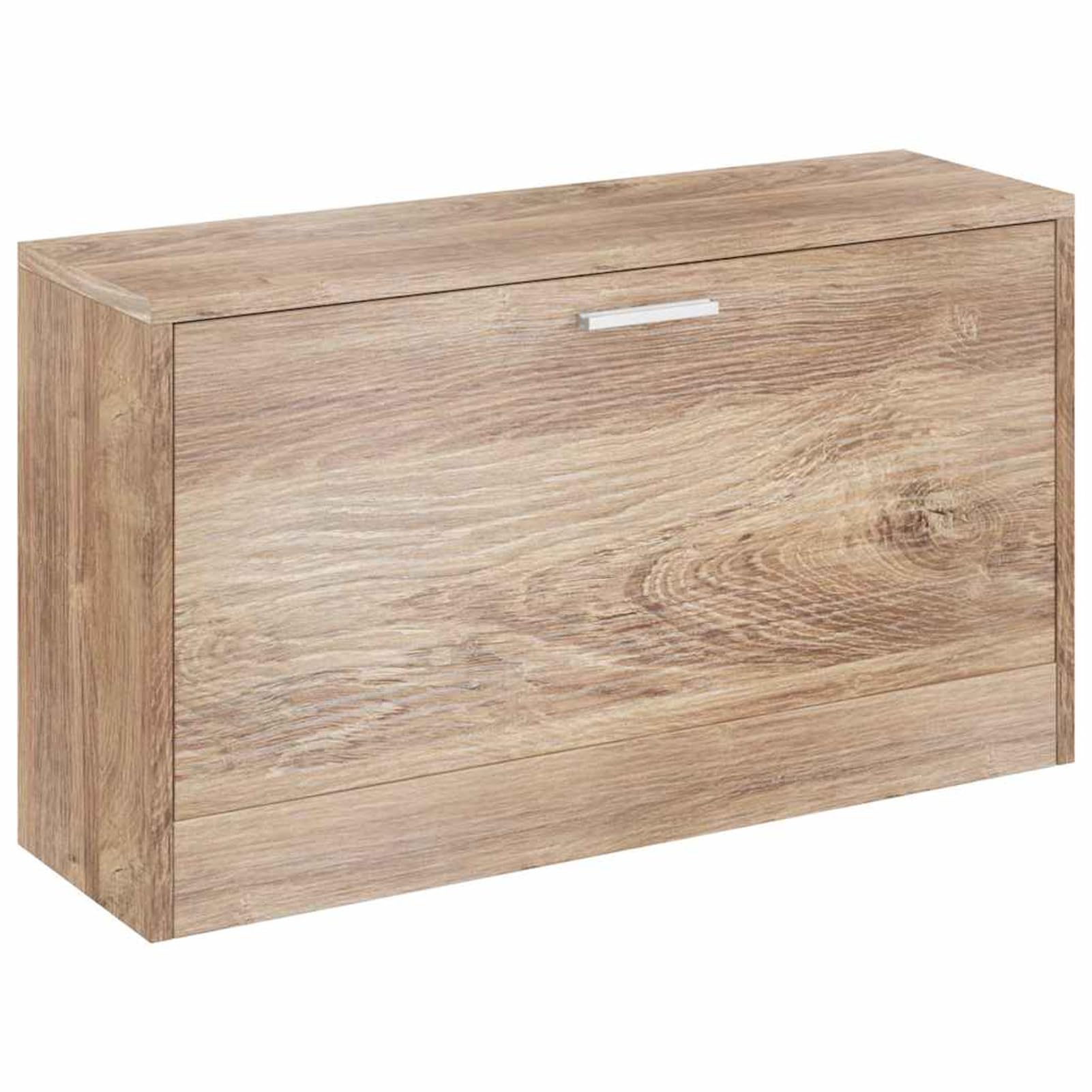 Schuhbank Eichefarben MDF Holzwerkstoff 80x24x45 cm 5-6 Paar Schuhe