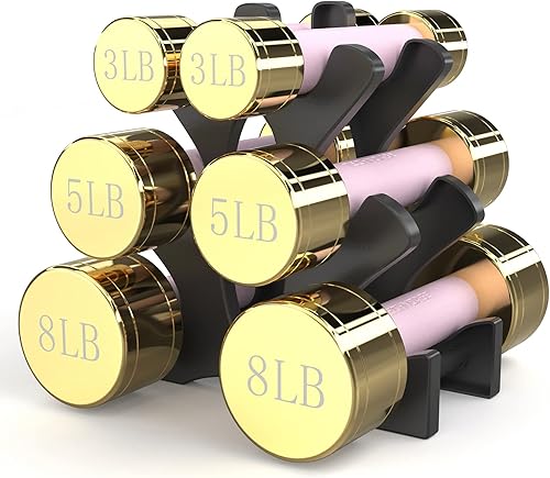 Vista 8 de Conjuntos de mancuernas redondas TECHNOAGE con mango de acero, cubierta de mango de goma de neopreno inolora Negro-1